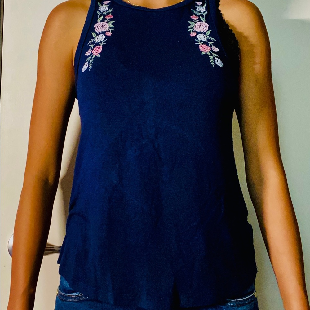 Aeropostal XS Juniors Navy Blue Tank